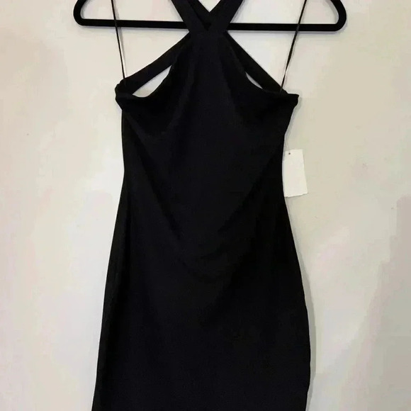 NWT Naked Wardrobe Halter Neck Cross Back Dress - Large - Picture 2 of 4